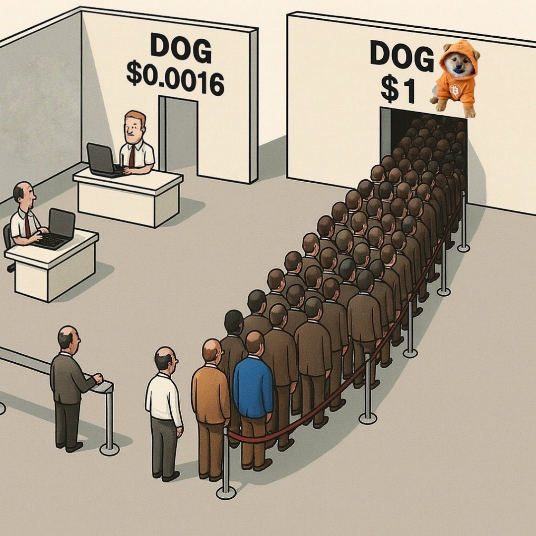 Bitcoin Memes will dominate...
$DOG 🔥will lead the world. 

Remembering SHIBA INU 🔥

Only 2% will be part of the 2% .... 
$DOG  🔥Market Cap - Bitcoin Mc 

Think about it , Repost 

<a href="/LeonidasNFT/">Leonidas 🧡 $DOG</a> <a href="/CryptoWendyO/">Wendy O</a> <a href="/Cryptolution/">Vincent (Cryptolution) 👑</a> <a href="/wallstreetbets/">wallstreetbets</a> <a href="/C2Blockchain/">C2 Blockchain Inc</a>