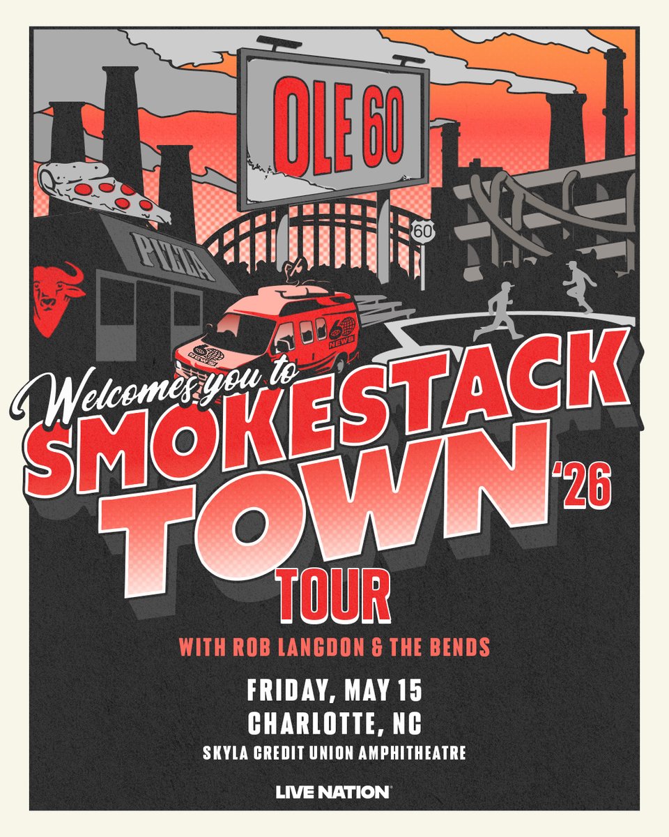 JUST ANNOUNCED! Ole 60: Smokestack Town Tour with The Bends &amp; Rob Langdon at Skyla Credit Union Amphitheatre on Friday 5/15!

Venue Presale 
12/4 at 12 pm | Code: 26UPTOWN

On Sale 
12/5 at 10 am | bit.ly/3MaD8yB