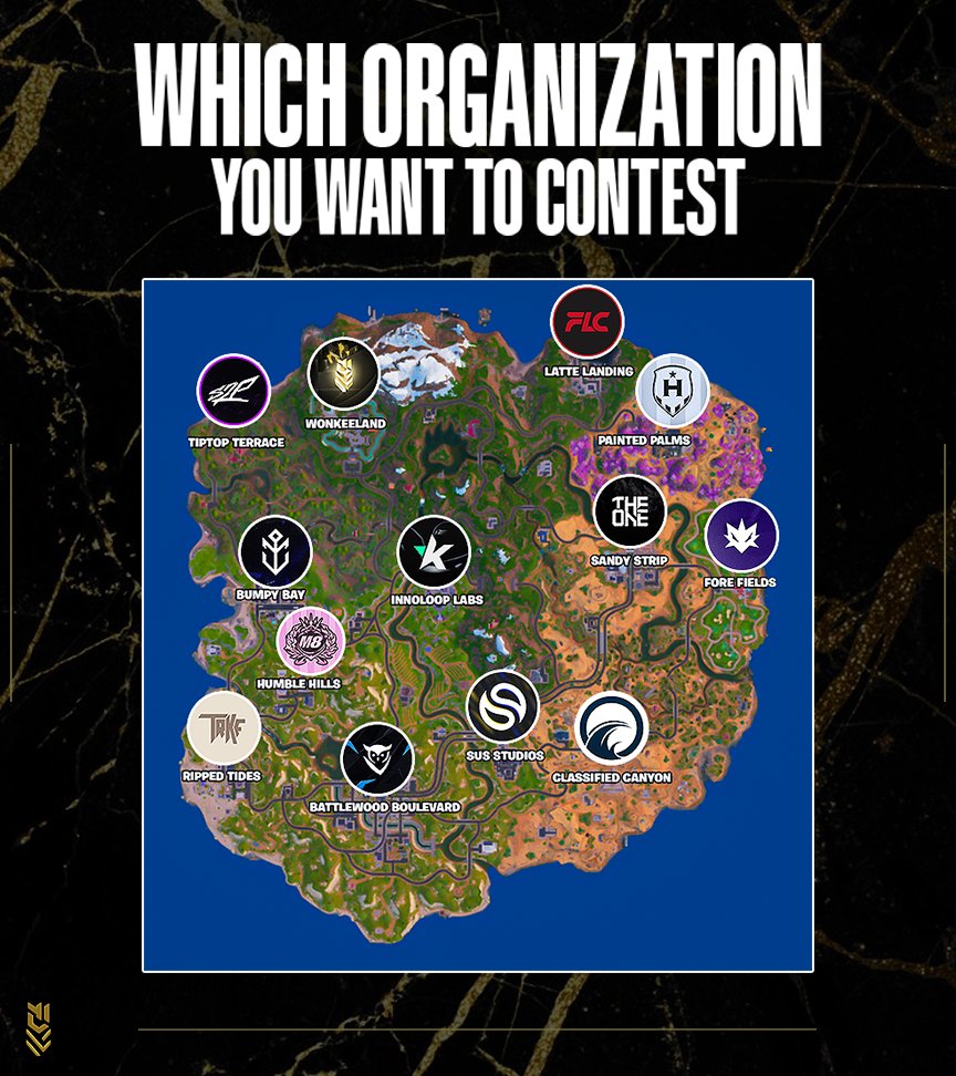 Which organization would you contest on the new chapter 7 map? 👀

Let us know in the replies 💭

#FearFlawless 🏆