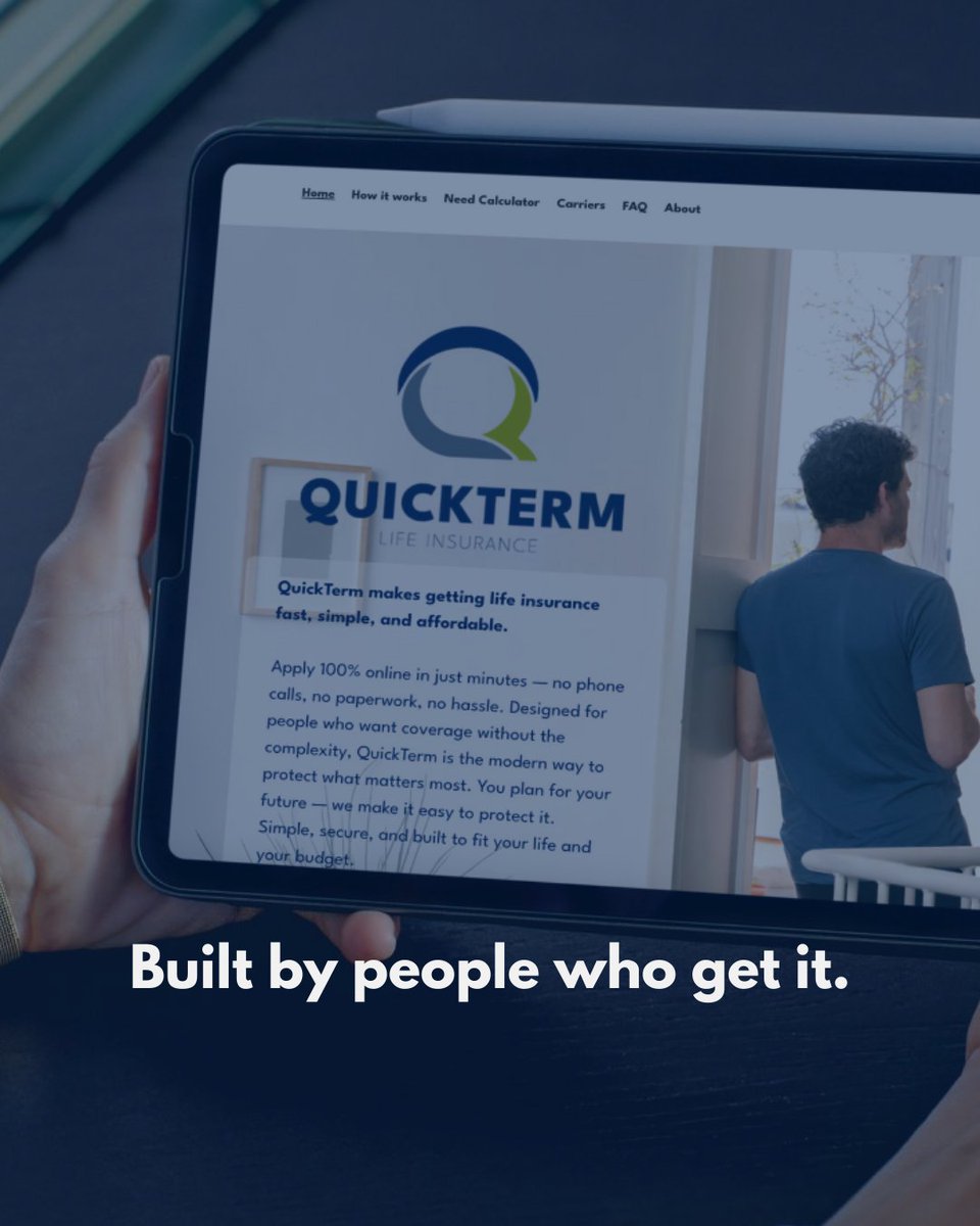 quickterm_'s tweet image. Behind every great tool is a great team.

QuickTerm was designed by people who know the insurance process inside and out — and who wanted to make it faster, smarter, and smoother for everyone.

Coming soon.
#QuickTerm #LifeInsuranceMadeEasy #InnovationInInsurance #AdvisorTools