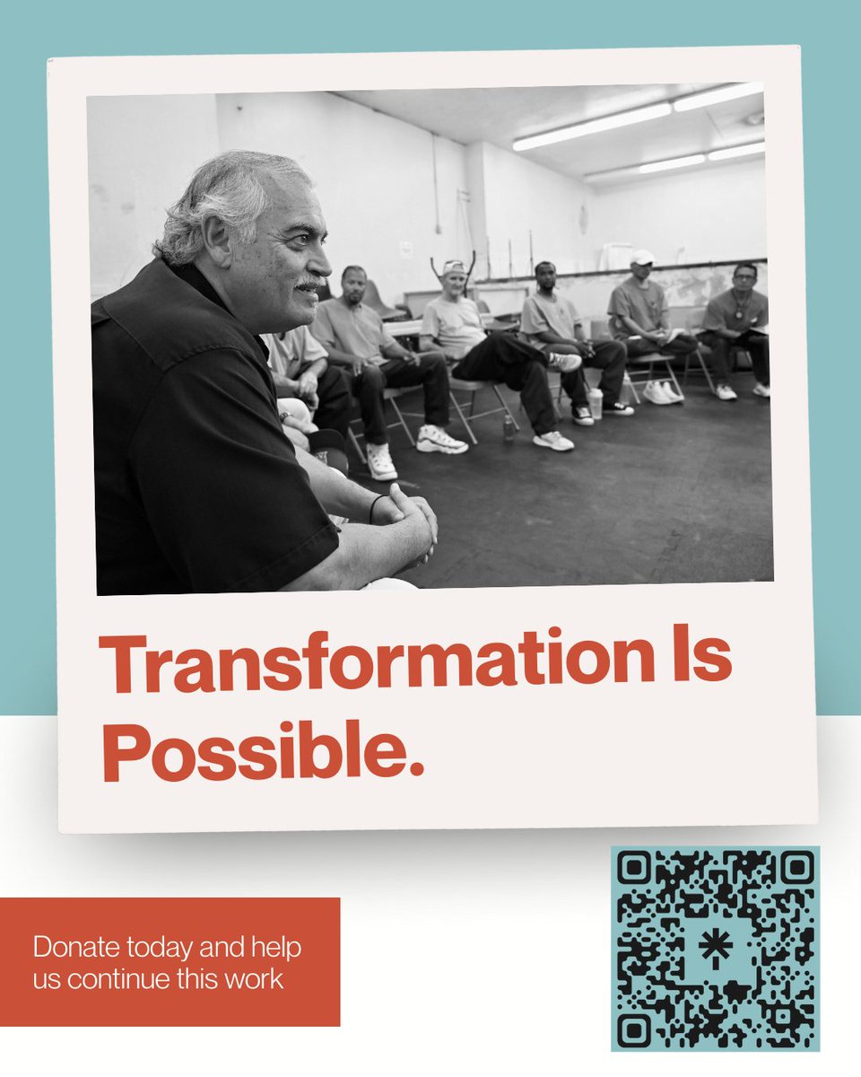 Javier Stuaring, leading a circle inside a prison, is a powerful reminder of what restorative justice can create: accountability, healing, and hope.

This #GivingTuesday, your donation supports restorative circles where they’re needed most.
Donate today.