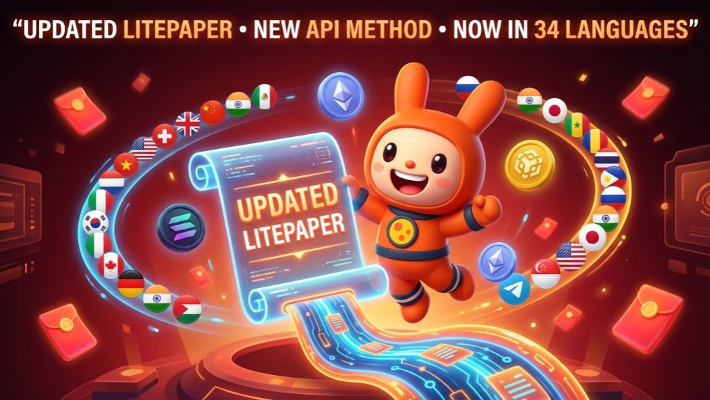 mooniniofficial's tweet image. 🚀We’ve refreshed the Litepaper and upgraded the API integration flow  now fully available. Cleaner docs, Smoother integration, Global-ready. 
Mini APP: t.me/moonpacket_bot
Litepaper: shorturl.at/n1S34moonpacket 
just leveled up. 📷
#Web3Tools #Crypto #TelegramBots #Solana #BNB