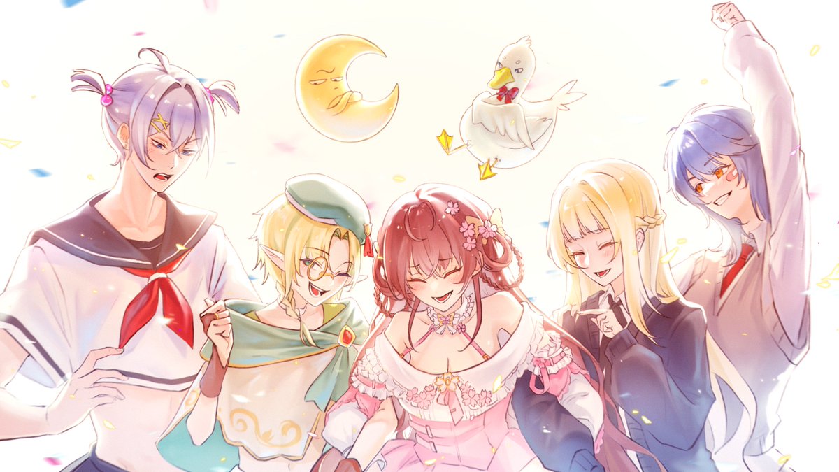 mugicyan_s2's tweet image. 帥!好帥，雷射拉皮好挖賽!!
非常感謝鬼鬼(@cccuteghost )幫我們隊委託的插圖!!真的超級可愛和溫暖的，好喜歡😭
愛雷射拉皮的大家，我們是一隊真是太好了T^T !!!