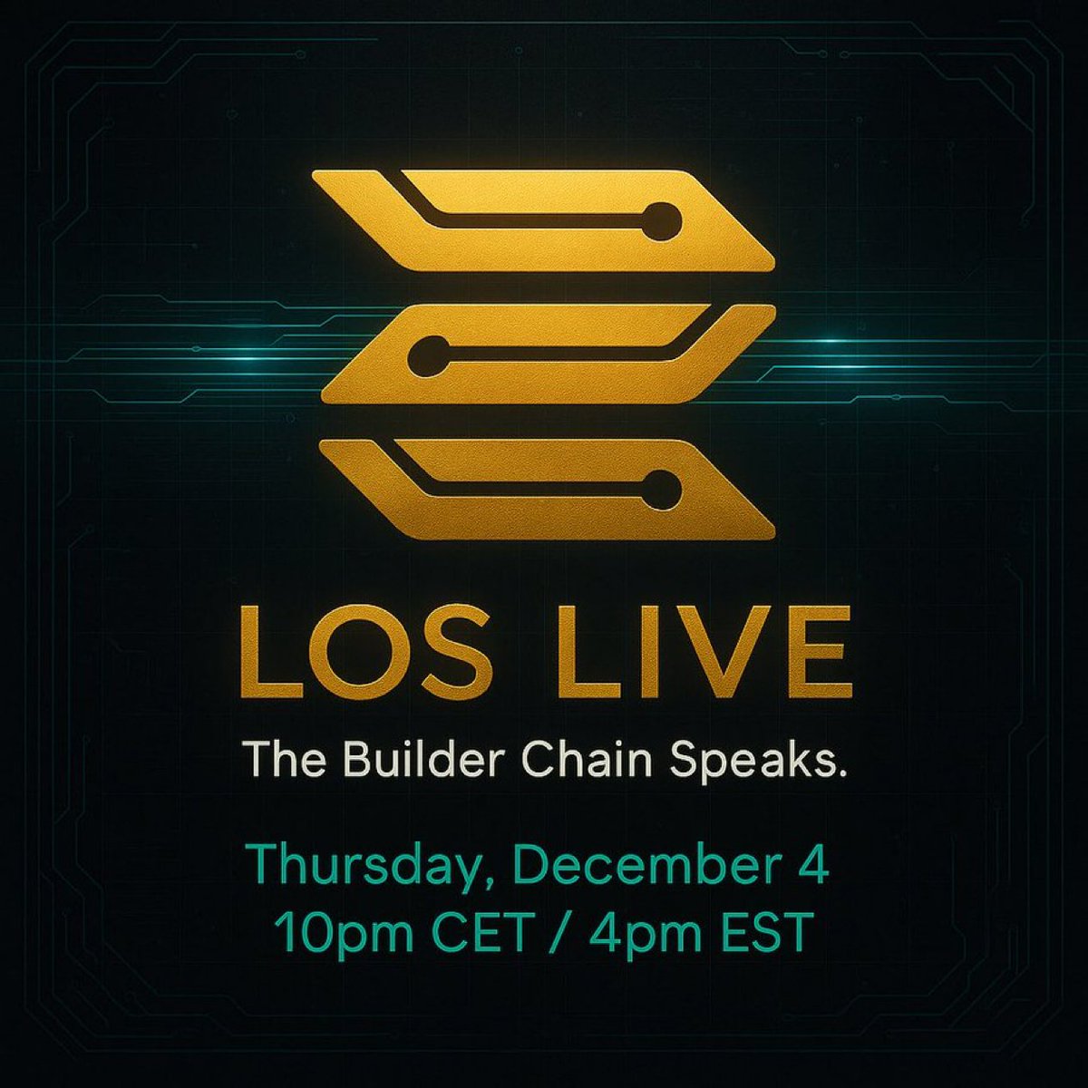 LOS LIVE X SPACES — Featuring AnalosPay 🔥

The Builder Chain Speaks.
Join us for a deep dive into AnalosPay, the first native payment rail built directly on the ANALOS L1 Blockchain

🗓 Thursday, Dec 4
⏰ 10pm CET / 4pm EST
🎙 Space link: x.com/i/spaces/1YpJk…

ANALOS is the