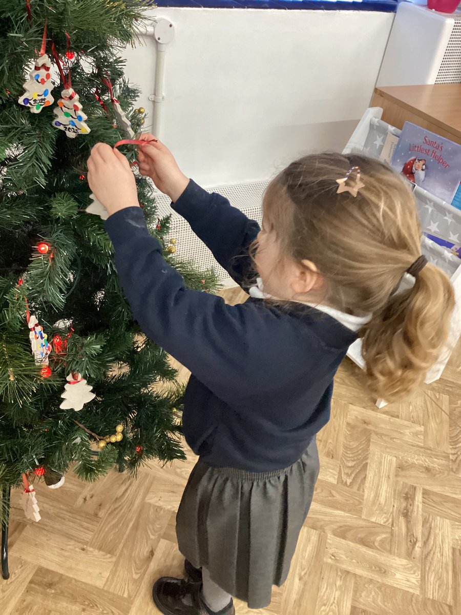 Nursery helped to decorate our Christmas tree with their beautiful tree ornaments.
