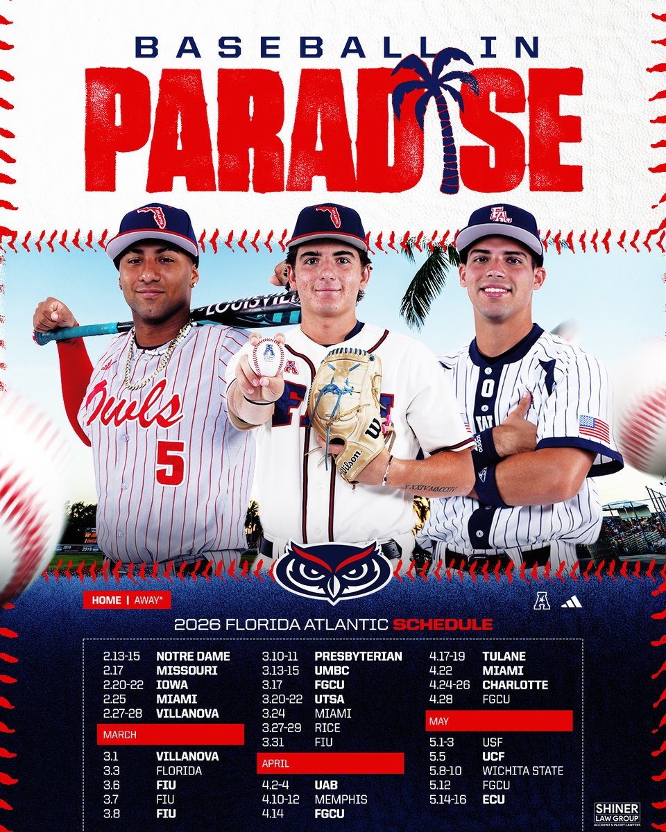 Florida Atlantic Baseball tweet media