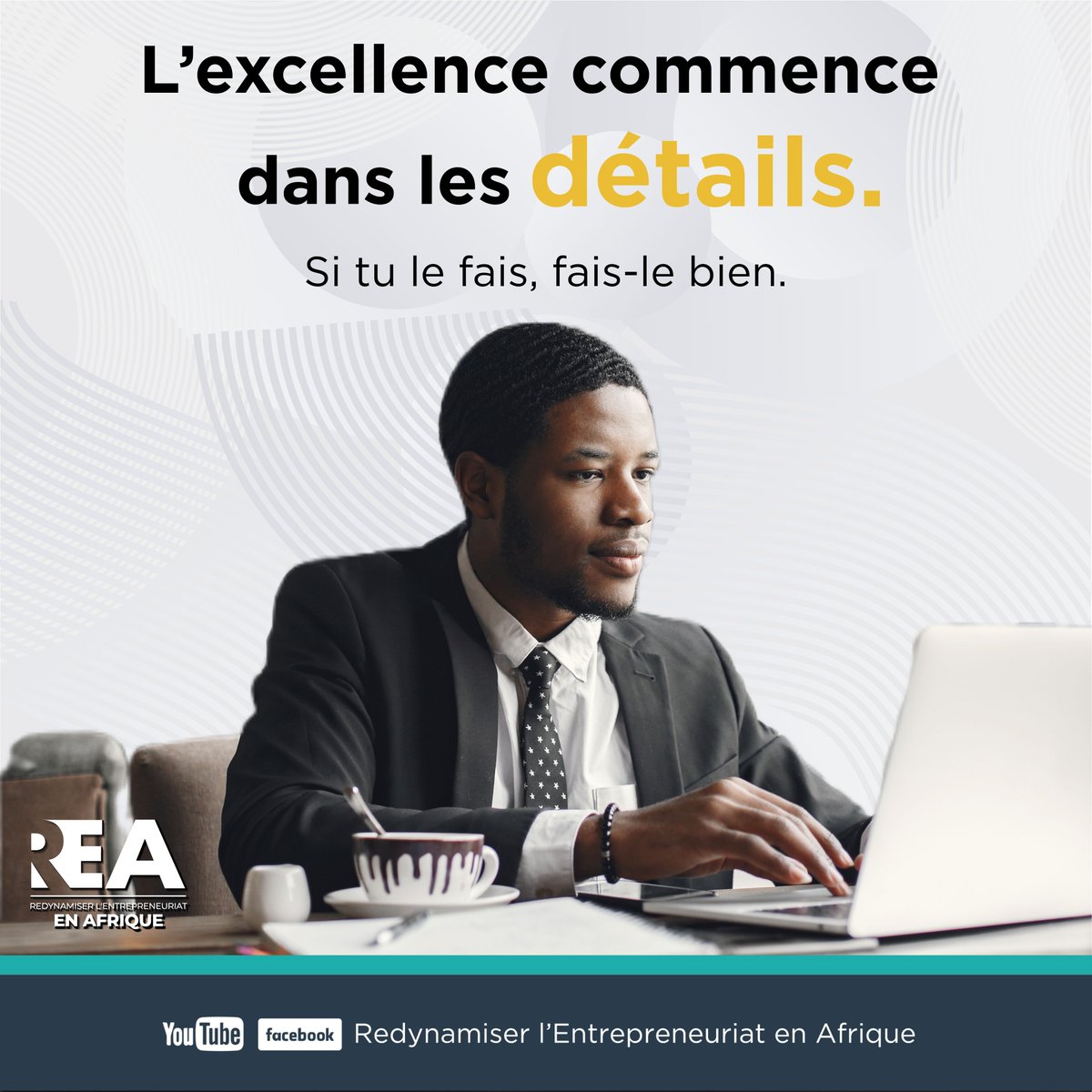 L’excellence, c’est un choix.

Un détail après l’autre.
Une action bien faite après l’autre.

Si tu le fais, fais-le bien. ✨

#MotivationREA #Excellence #Discipline #EntrepreneuriatAfricain