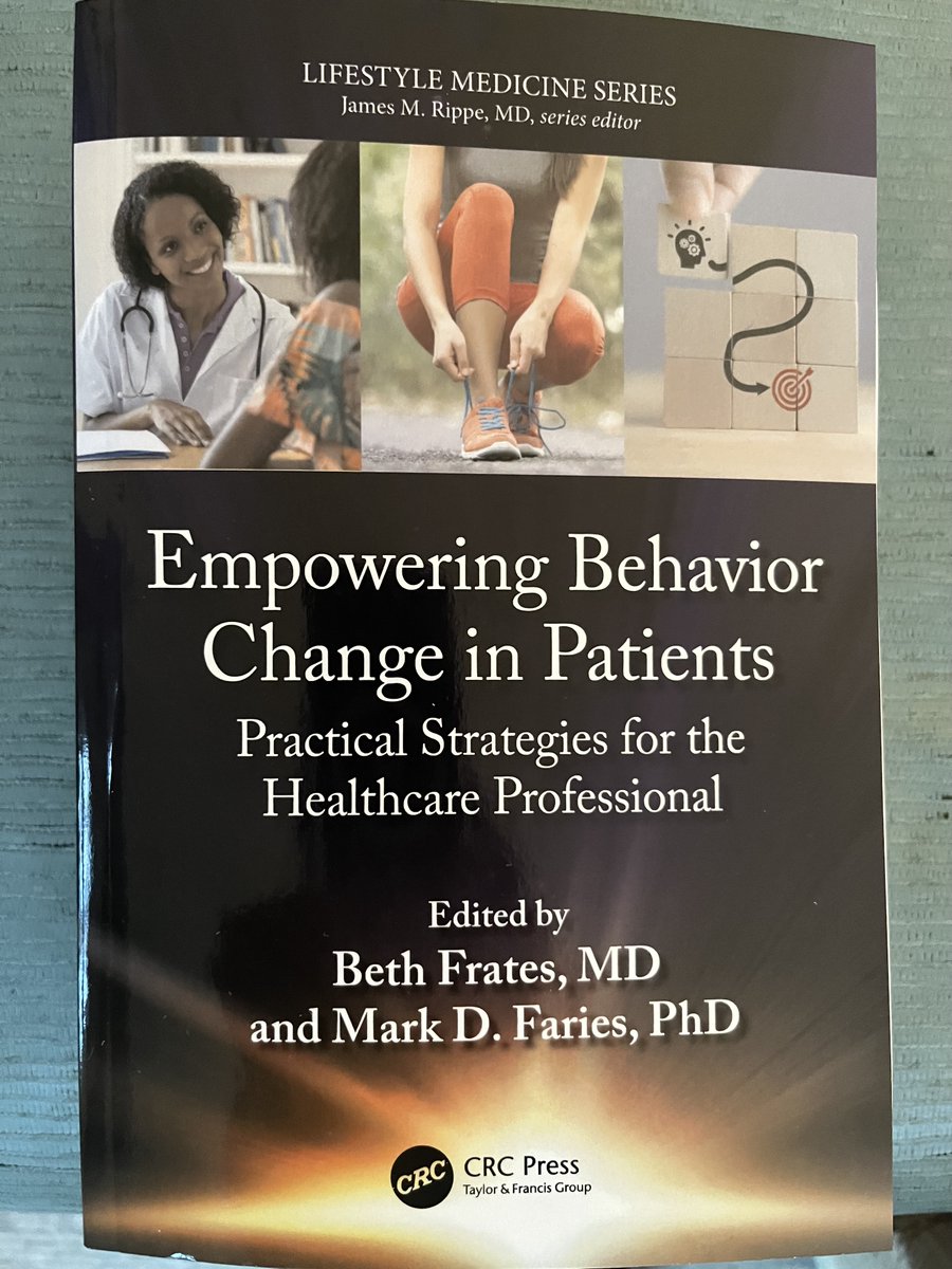 BethFratesMD's tweet image. Looking to help people adopt and sustain healthy lifestyles? This book is for you. You can go to Amazon to learn more about it. We worked hard to share research tables, figures, case examples, practical strategies, and up-to-date info. 📙#health #healthcoach #medicalstudents…