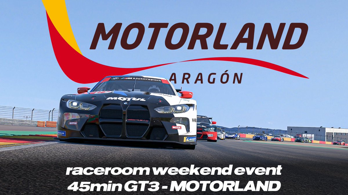 Mutoffgt's tweet image. Motorland Aragón con los GT3, evento de fin de semana en #raceroom
youtu.be/WwBM_OlwZR4?si…