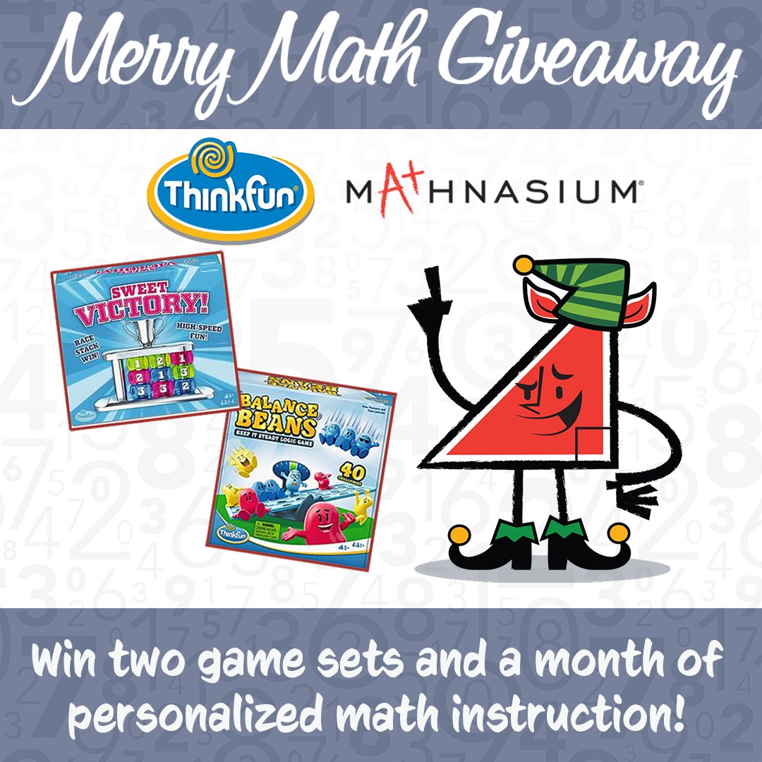 Mathnasium's tweet image. 🎁🌟 MERRY MATH GIVEAWAY! 🌟🎁

Level up with ThinkFun and Mathnasium! We’re celebrating the holiday season with Day 2 of the Merry Math Giveaway. Visit our Instagram page to enter today! 

🔗 instagram.com/mathnasium

#Mathnasium #ThinkFun #Giveaway