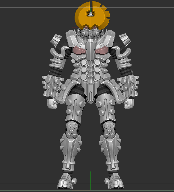 predator1715's tweet image. 武葬憲兵 霧
一応の脚が完成。
肩の蛇腹がいい形にならんねー。