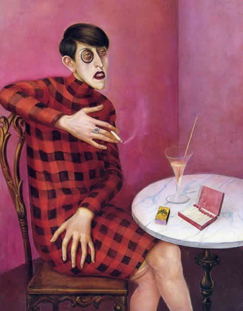 Otto Dix:  (Germania, 1891–1969)
"ritratto della giornalista Sylvia von Harden" (1932)