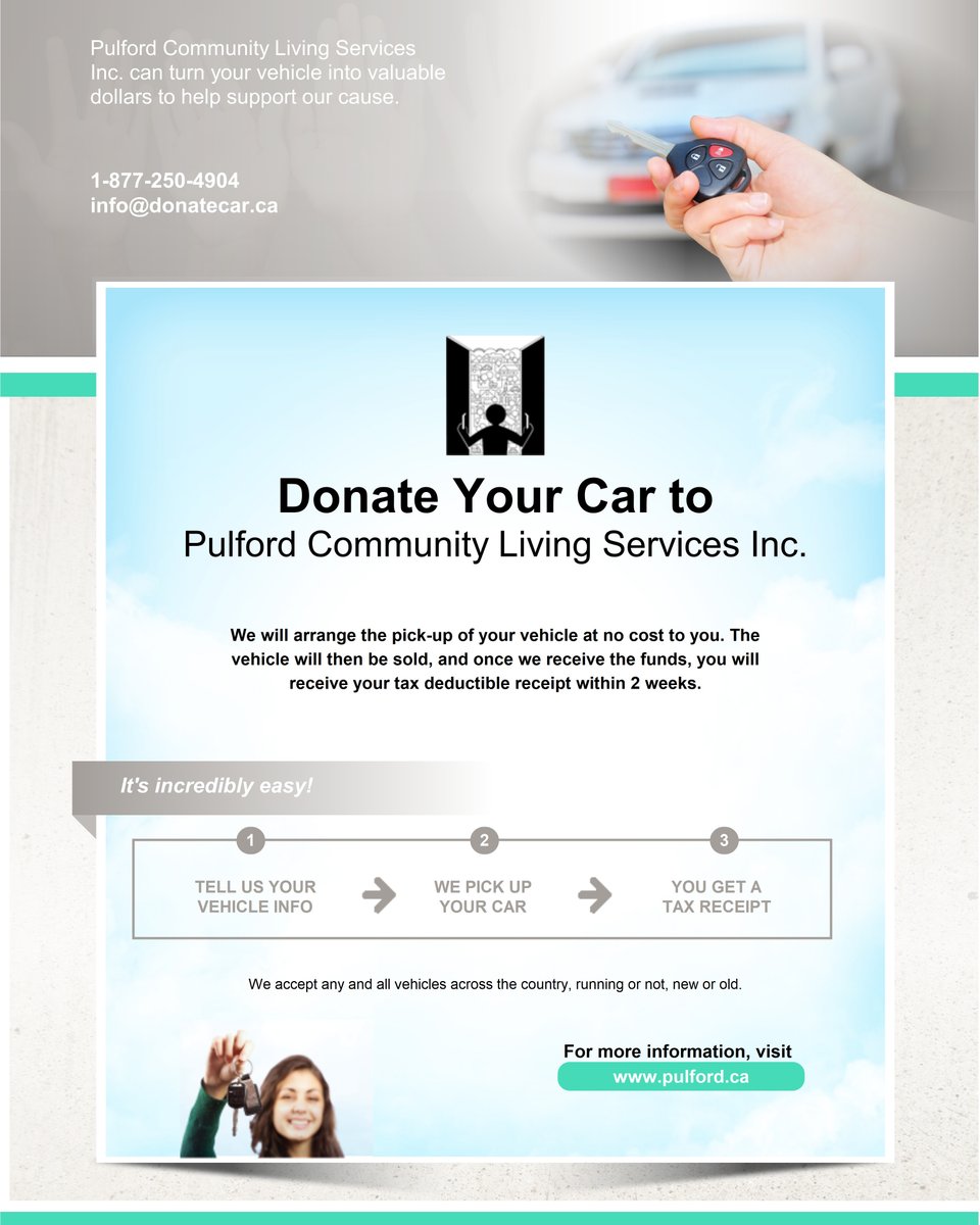 PulfordMB's tweet photo. Wish to #donate? Then we can help! Free towing and a tax receipt, just follow the link: https://t.co/owlSZvAQeJ  #freetowing https://t.co/9N6mCKOAos
