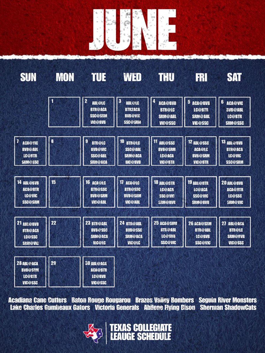 Texas Collegiate League tweet media