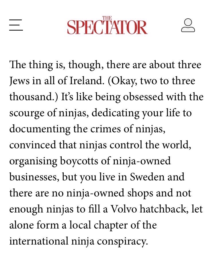 I can’t stop laughing. It’s such a brilliant piece of writing.