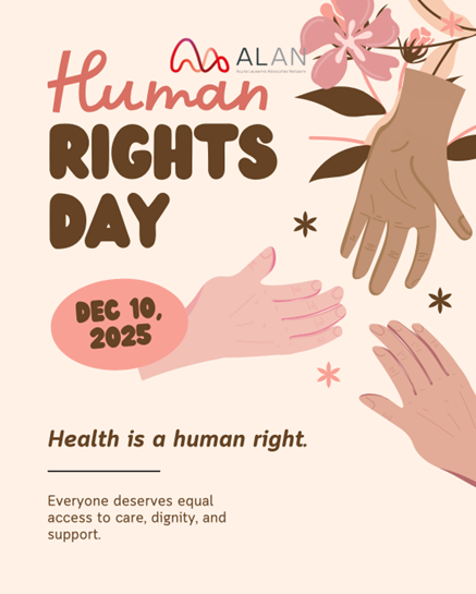 ✨ Health is a human right.
On Human Rights Day, we stand for equal access to care, dignity, and support for everyone affected by leukemia — no matter where they live.
#HumanRightsDay #HealthForAll #LeukemiaCommunity #TogetherIsBetter
