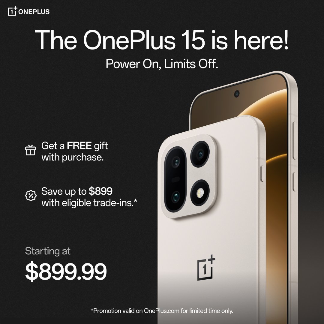 OnePlus_USA's tweet image. The wait is over! The OnePlus 15 will officially be available to pre-order in the U.S. on December 4 at 8AM PT / 11AM ET.

Be ready: oneplus.com/us/oneplus-15