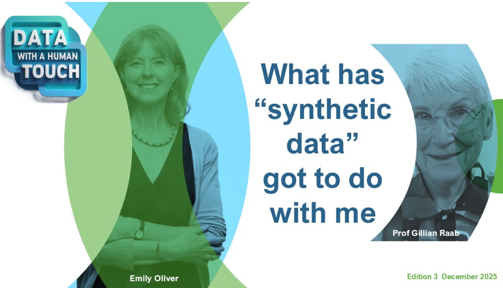 SCADR_data's tweet image. #Synthetic #data offers a smart solution. It looks like real data but none of the records correspond to real people. Researchers from @adr_uk, @SCADR_data @RDS_Scotland  highlight how it helps prepare their work safely before using real data. 
doi: 10.23889/ijpds.v10i2.2972.