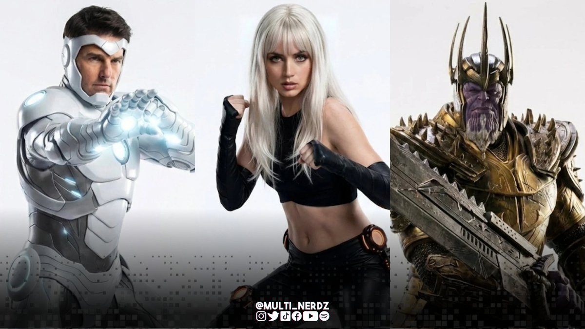 multi_nerdz's tweet image. 📷⚡ Novas imagens geradas por IA imaginam o Homem de Ferro Superior vivido por Tom Cruise, Cisne Negro pela Ana de Armas e o Rei Thanos.

O que acharam?

(Via: @Tyrone1760544)

#marvel #mcu #avengers #vingadores #multinerdz