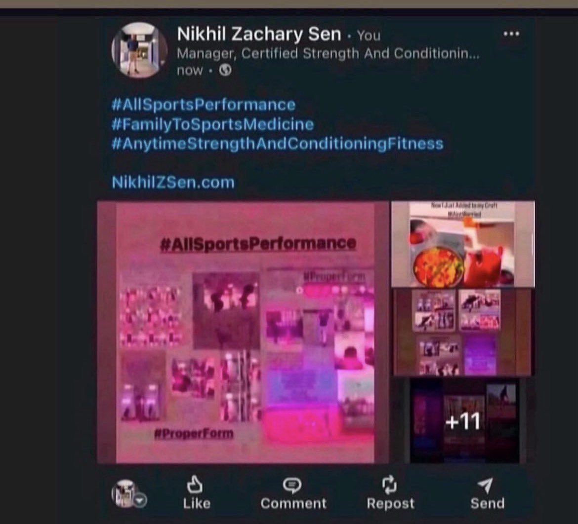 NikhilZSen's tweet photo. And More π₯
#AllSportsPerformance
#FamilyToSportsMedicine
#StrengthConditioningFitness
#PhysiologyNutritionalHealth #AllIndustriesService #AthleticPerformanceAndCoaching #SportsBusiness #SportManagement
https://t.co/bIhuTWwb5J https://t.co/BVFamWIZlR