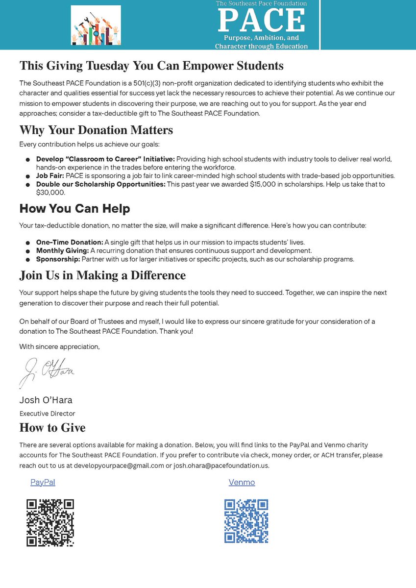 The Southeast PACE Foundation (@class_2_careers) / Posts / X