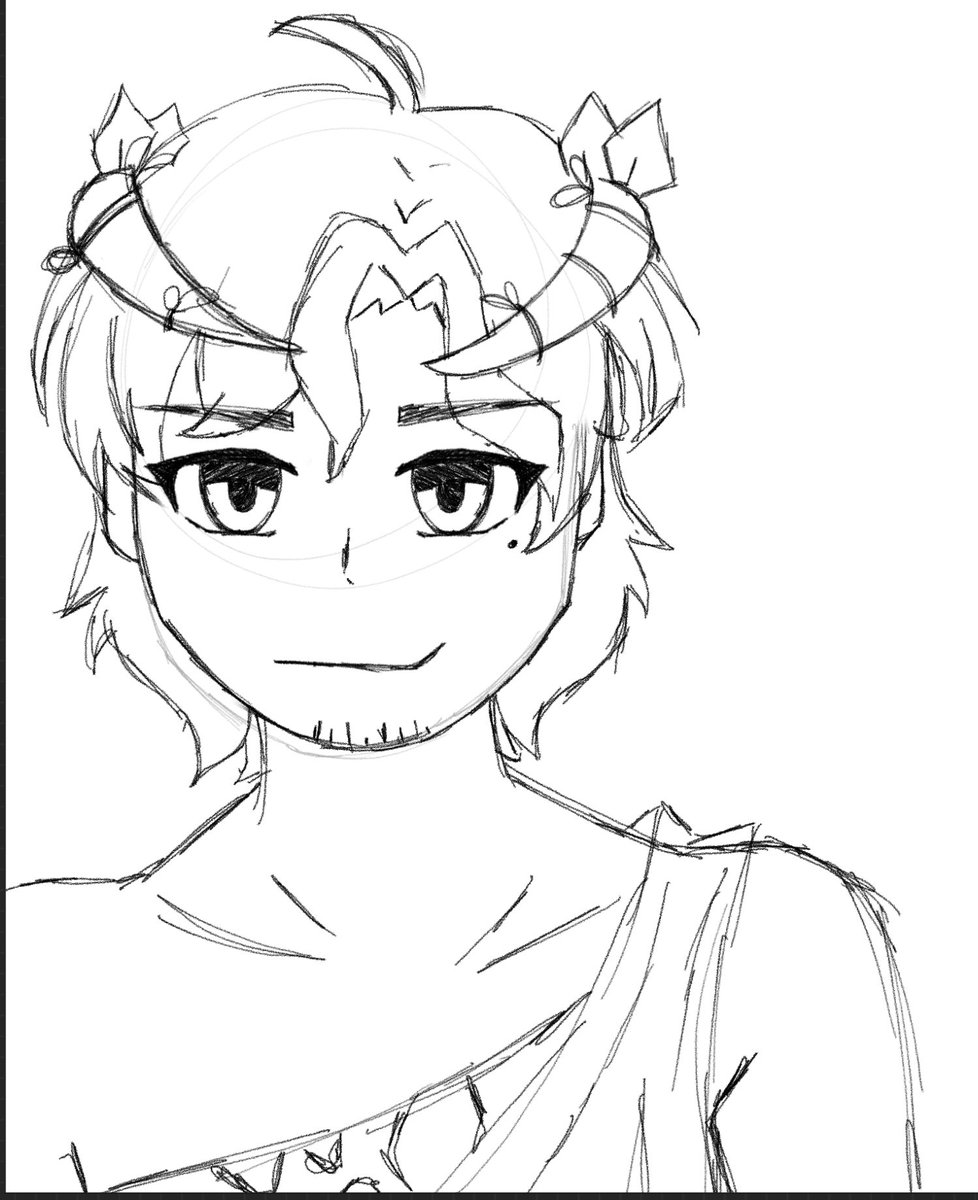 Decided to do some sketching and drew <a href="/BerryGodJJ/">JJ | Berry God Vtuber📌V-EPIC THE MUSICAL!</a> while stuck in a car 

Tip one: never try drawing in a car