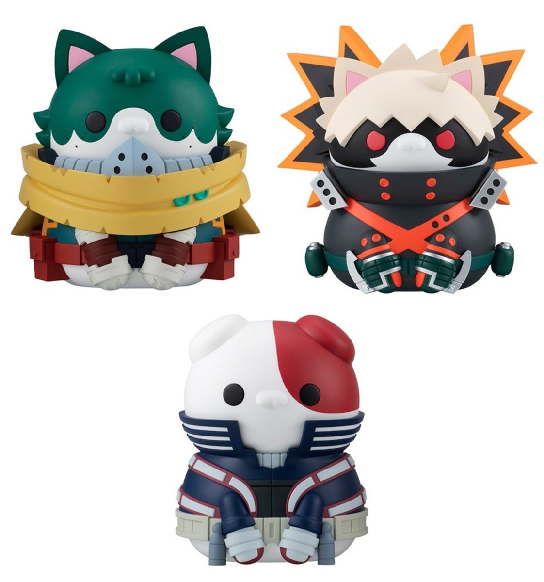 ニャンとも大きなヒロアカニャンコ 緑谷＆爆豪＆轟ニャンニャン