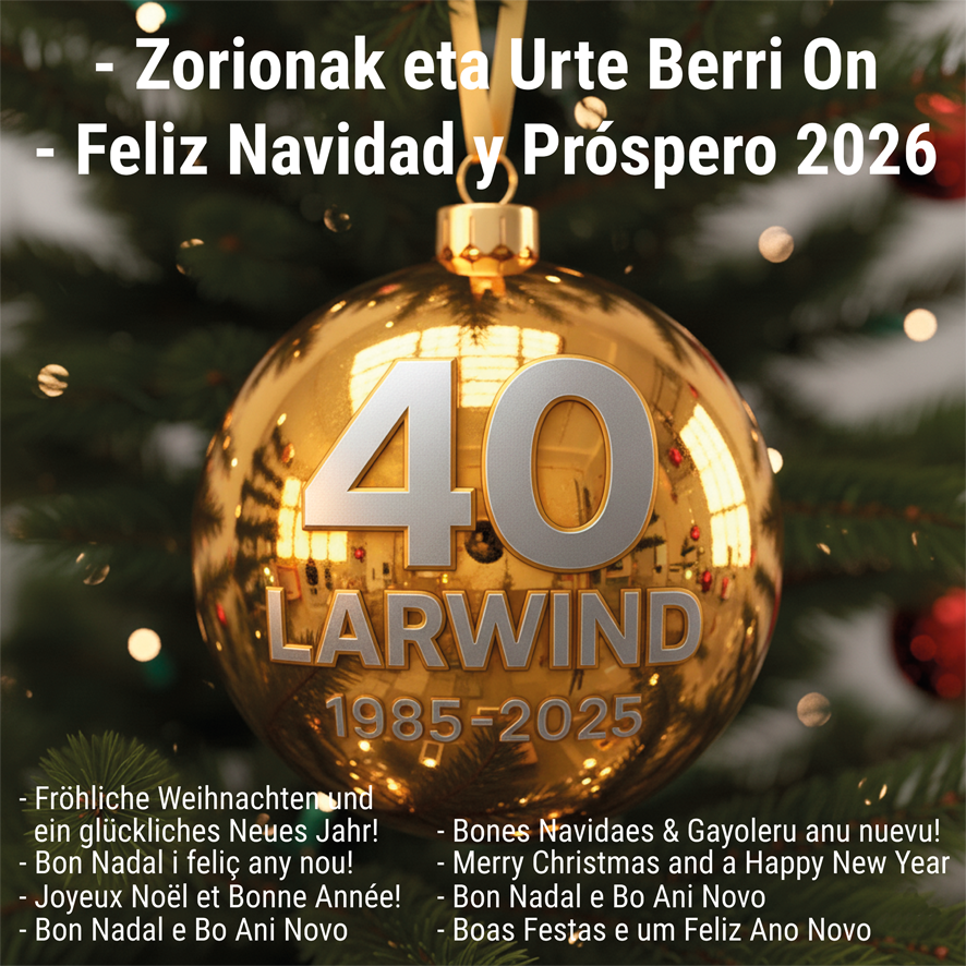 larwind_sa's tweet photo. Durante Diciembre 2025 y Enero 2026 les atenderemos de Lunes a Viernes de 8:30 a 13:30 y de 14:30 a 17:30, estando cerradas nuestras oficinas e instalaciones:
- Del 24 al 28 de Diciembre.
- Del 31 de Diciembre al 6 de Enero 26.

Feliz Navidad y Próspero Año Nuevo 2026.
Larwind. https://t.co/eZTZNgd6lH