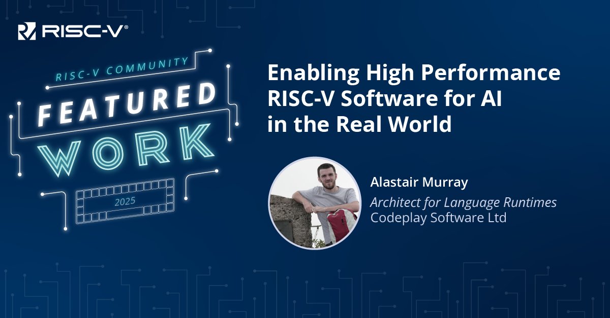 risc_v's tweet image. At #RISCVSummitEurope 2025, Embecosm demonstrated how the #oneAPI Construction Kit helps bring the open oneAPI ecosystem to new hardware. Their project explored accelerating #PyTorch on RISC-V, trying over a thousand cores in emulation and even on an #FPGA.
Discover how open…