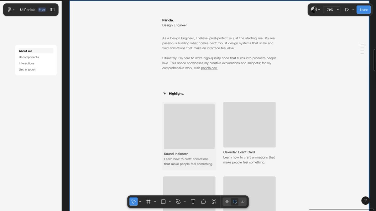 iPariola's tweet image. 🔗 pariola.work 

[archive-aug-2024]: Mini folio for fun explorations/experiments ✨