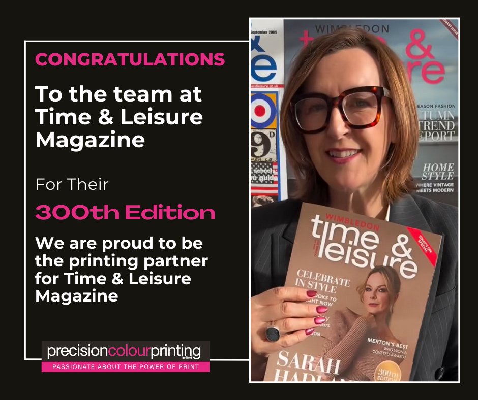 A huge congratulations to our friends at <a href="/timeandleisure/">Time & Leisure magazine</a> Magazine on their incredible 300th edition! We're so proud to be the printing partner for this fantastic publication which reaches half a million readers every month.

#TimeAndLeisure #MagazinePrinting #LocalBusiness