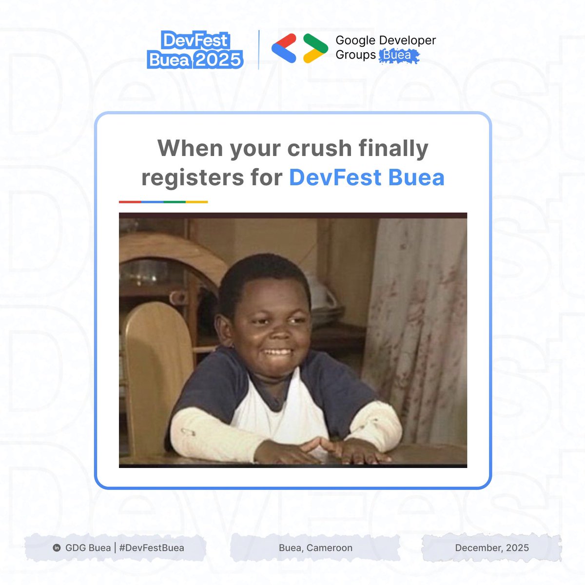 GDG Buea 🇨🇲🧑‍💻👩‍💻| #DevFestBuea tweet media