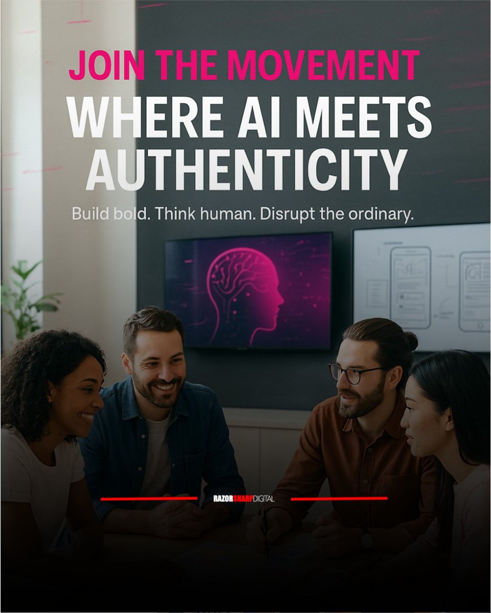 RazorSharpDigit's tweet image. We’re hiring a Chief Sales Officer!
Lead growth, inspire teams, and disrupt the ordinary at Razor Sharp Digital — where AI meets authenticity.

📍 Hybrid | St. Charles, MO
🔗 Apply → razorsharpdigital.com/careers/

#Hiring #SalesJobs #CSO #Leadership #AIandHumanity #RazorSharpDigital