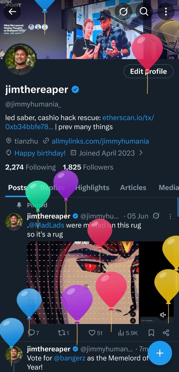 green on my 34th birthday