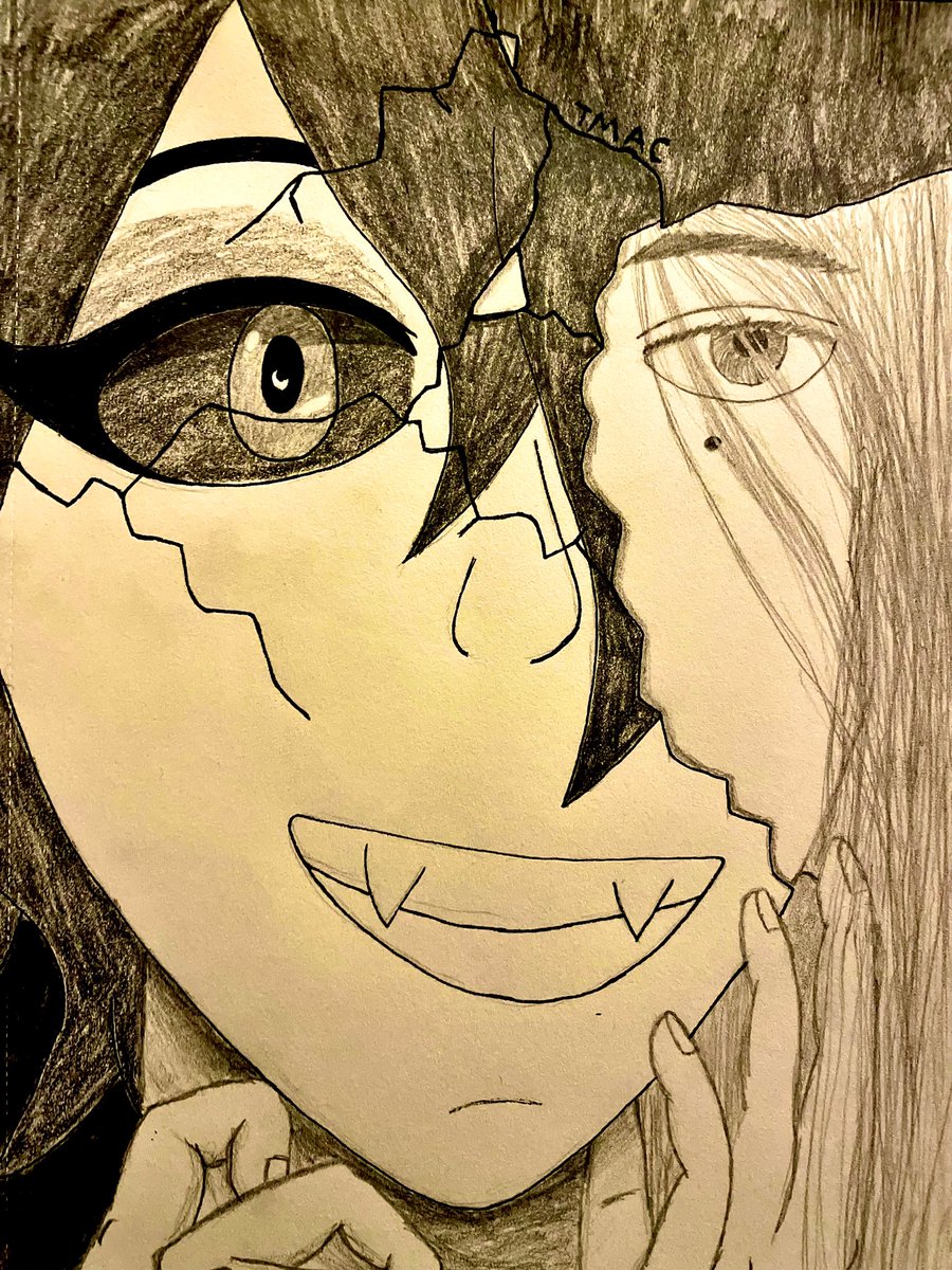 This is probably as close to a face reveal as it’s gonna get

Also, yay, my first attempt at semi-realism

#sona #selfinsert #arttrend