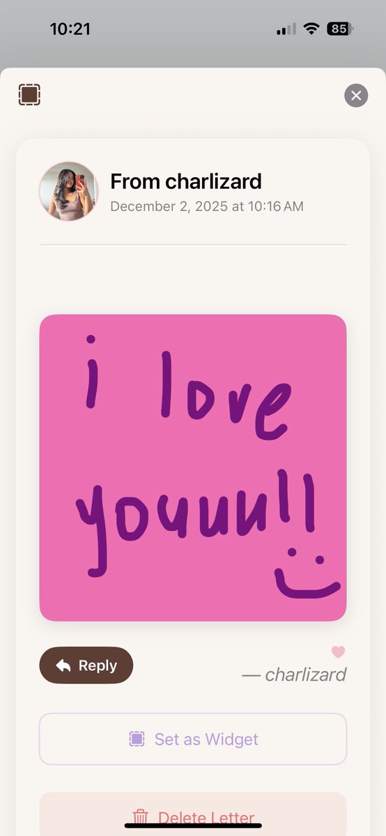 Por cierto, mi prometida todavía me envía notas de amor todos los días (3 semanas después de crear esta aplicación).