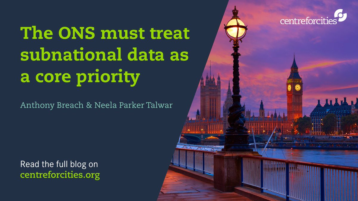 CentreforCities's tweet image. Big shifts in city productivity are invisible in national averages. 

Cutting the APS risks blinding policymakers at a crucial moment.

This week’s blog explains why subnational data must be protected👇
buff.ly/EVOsT40 

#Economy #Devolution