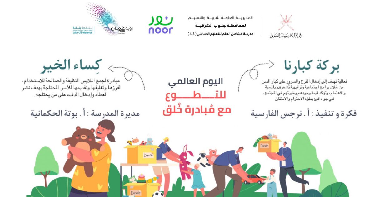 EduGovSsq5504's tweet photo. ضمن مبادرة (خُلق)،و بمناسبة #اليوم_العالمي_للتطوع

مبادرة <فرحة كبارنا>التي تهدف إلى إدخال البهجة على كبار السن عبر زيارات ميدانية ودعم اجتماعي يعزز مشاعر الودوالترابط الإنساني.
مبادرة تحمل رسالة إنسانية.
بوركت الجهود
تنفيذ:أ.نرجس الفارسية
يتبع.
#تعليمية_جنوب_الشرقية
#تعلم_مستدام https://t.co/GbT7J8GMqS