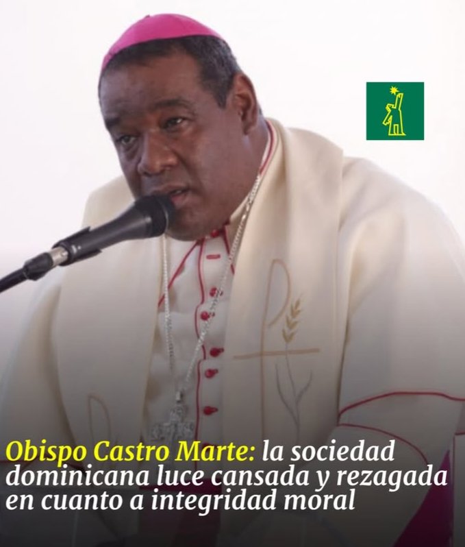 Monseñor Castro Marte dice en República Dominicana la sociedad luce cansada y rezagada en cuanto a integridad moral., nosotros además de la delincuencia y el alto costo d la vida p eso el pueblo decidió apoyar la #MarchaDelPueblo con Leonel Fernández Fuerza del Pueblo FotoDL