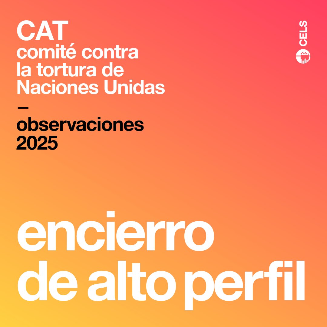 El Comité contra la Tortura de ONU alertó por el aumento de denuncias de tortura y las condiciones inhumanas en cárceles.

Le preocupan los regímenes de encierro asociado a las políticas contra el narcotráfico, en los que personas presas sufren condiciones infrahumanas.