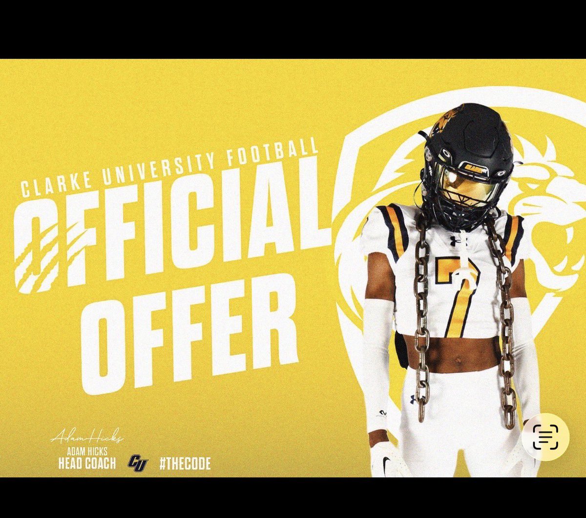 ZackariahC54296's tweet image. Blessed to receive my 8th offer from CLARKE UNIVERSITY FOOTBALL #AGTG
 
@CoachNared @CoachA_Ingram3 @CoachCaldwell04 @hillcrestjagsfb