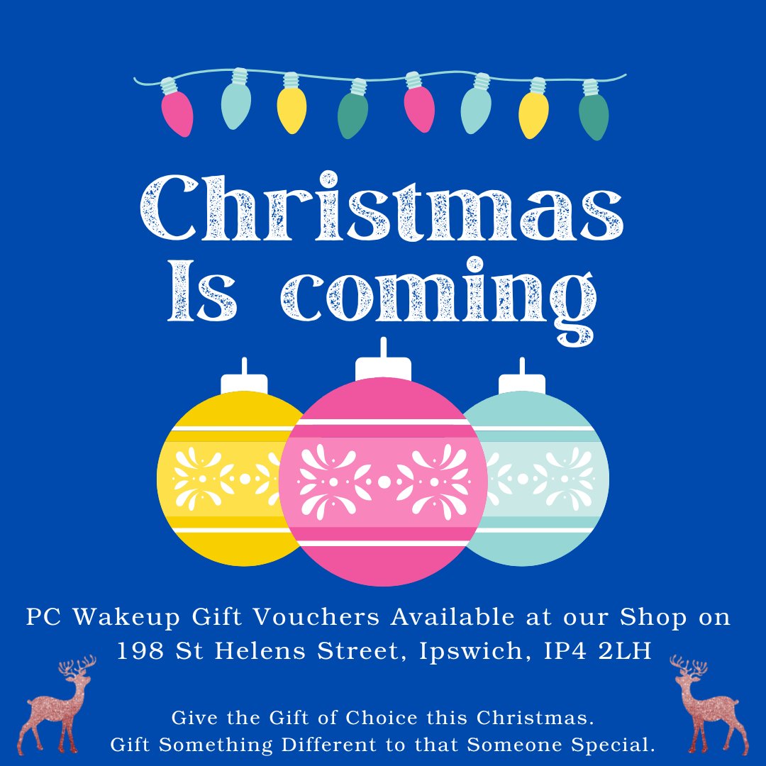 🎁 Looking for the perfect gift? We sell Gift Vouchers that can be used for 🔧 PC repairs, 🖥️ maintenance, and even 🛠️ custom-built PCs! 💻 Give your loved ones the gift of performance and reliability. Available in-store - ask us today! #PCWakeup #Ipswich #Suffolk
