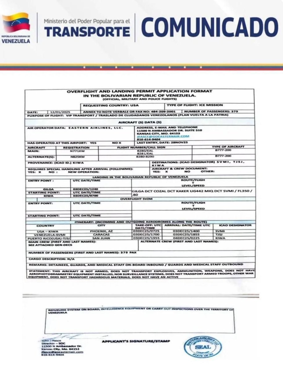 🚨BUENAS NOTICIAS 🇻🇪

EEUU solicitó renovar los vuelos de repatriación de migrantes Venezolanos y pues obvio el presidente Nicolás Maduro pensando en el bienestar de esas personas que se encuentran separadas de sus familias aprobó tal solicitud.
La unión de las familias es la
