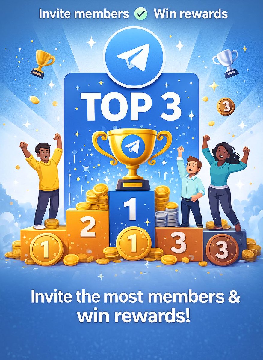 🔥 KING OF INVITES 🏆GIVEAWAY! 👑
💰 150 USDT Total • 16 Winners

🔥The more NEW FRIENDS you INVITE, the higher CHANCE to WIN 20 USDT‼️🔥

➖➖➖➖➖➖➖➖➖➖
HOW TO JOIN👇

1️⃣ Join our Telegram:
t.me/AfricaAlpha