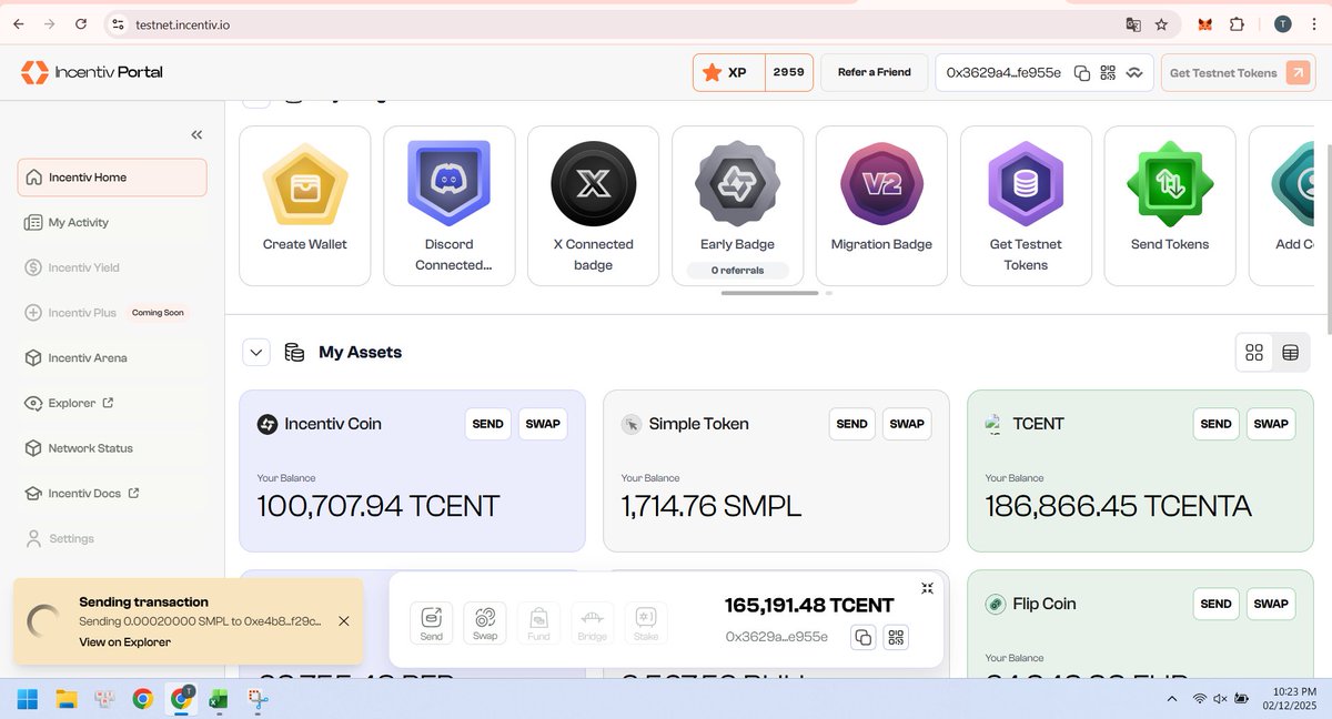 ThnhV497282's tweet image. Với @Incentiv_net , tụi mình spam send TCENT mỗi ngày để farm XP 

Wallet Contacts gửi token nhanh như chớp, không còn địa chỉ dài dòng nữa! Siêu tiện, grind vui hơn hẳn. 

@Incentiv_net #ProofOfFriend #Sendtoken #Send