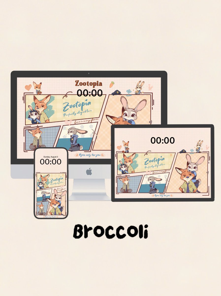 Nick &amp; Judy: Seeing Nothing But Each Other 🥕🚔 

broccoli1.com/collections/wa…