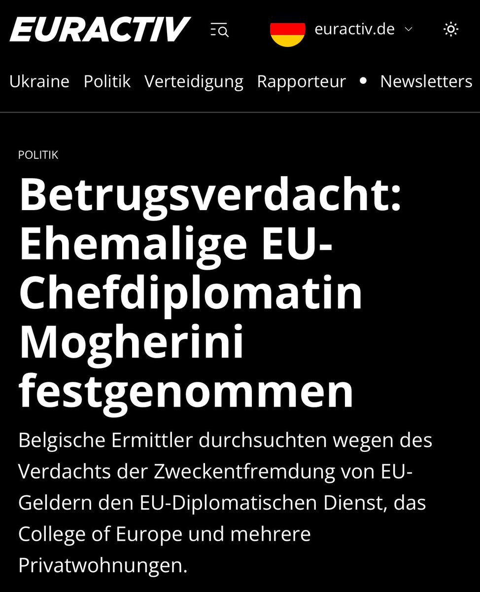 Das kann ja lustig werden mit den Rüstungsmilliarden für Frau von der Leyen
👇🏽