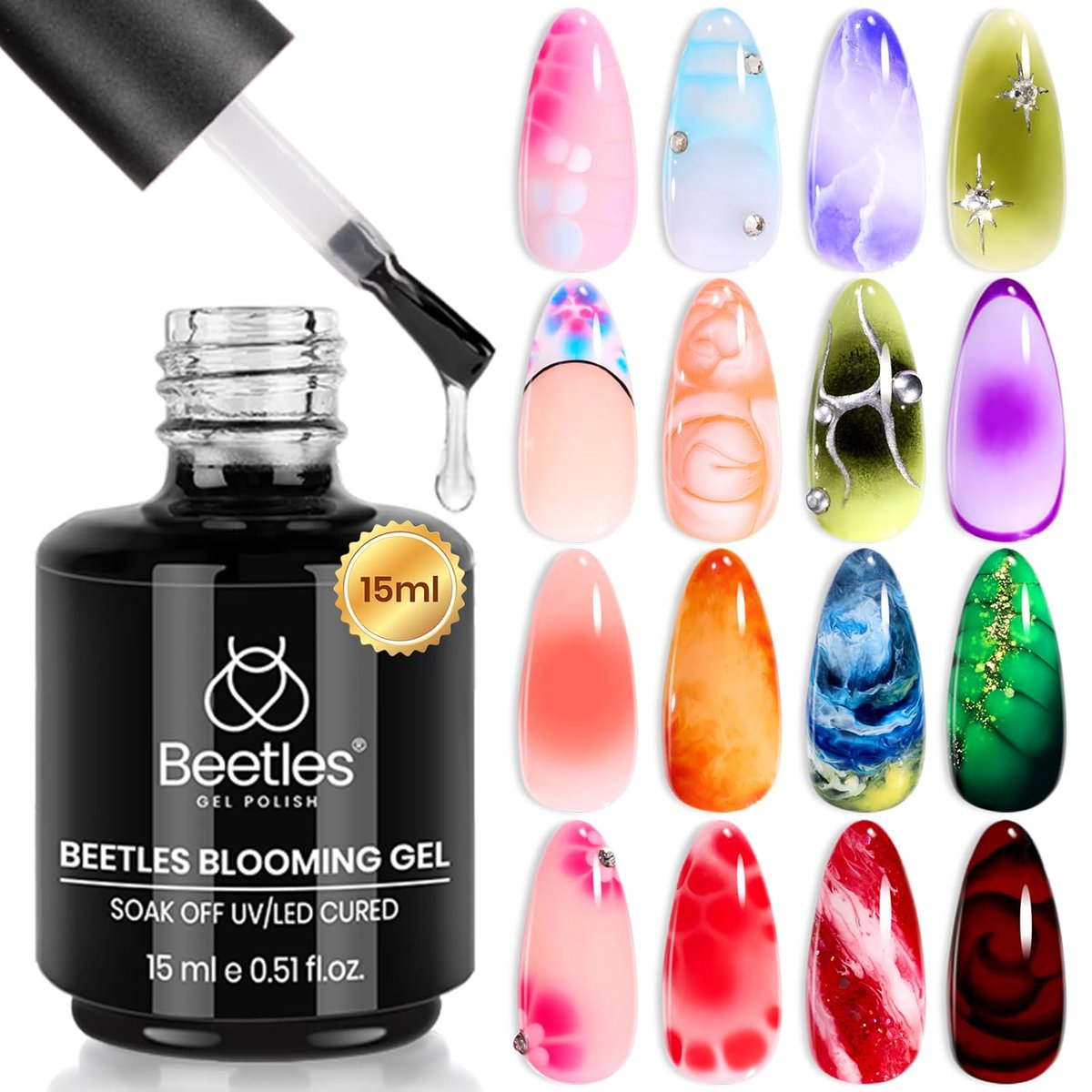 ComputerPal's tweet image. Beetles Blooming Gel 15ml Clear Uv Led Blossom Christmas Nails Gel Polish for Spreading Effect Marble Natural Stone Watercolor Floral Print Soak off Diy Nail Art Design Manicure Gift for Women geni.us/H0JGaE #Amazon via @Amazon 

#ad #nailart #nailswag #manicure #beauty