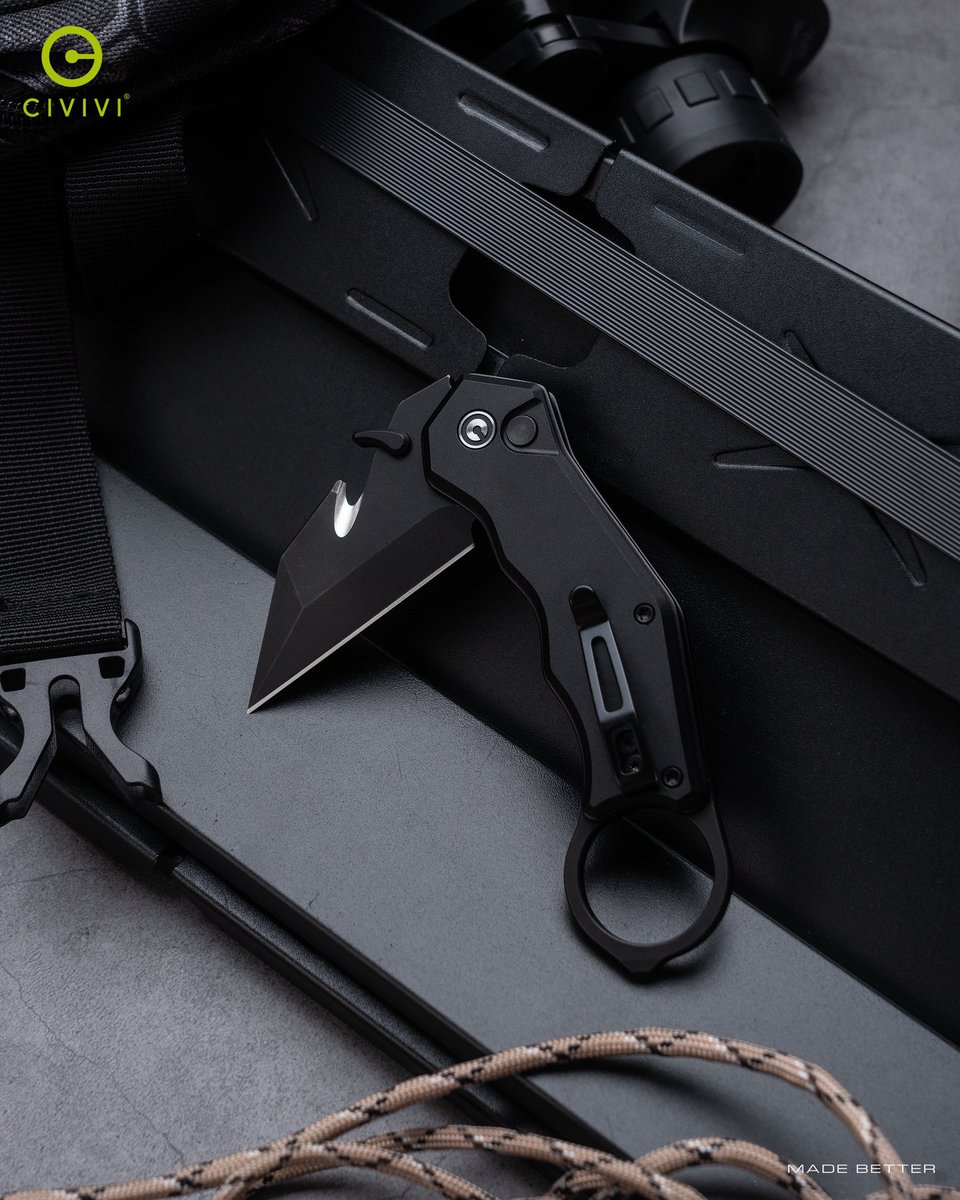 CiviviKnife's tweet image. Smooth in carry, confident in grip — that’s the CIVIVI Amaroq,designed by @realworld_tactical

From its German Nitro-V blade,ergonomic aluminum handle to its finger ring control, every detail is tuned for handling precision.

civivi.com/search?type=pr…

#civiviknife #tactical #edc