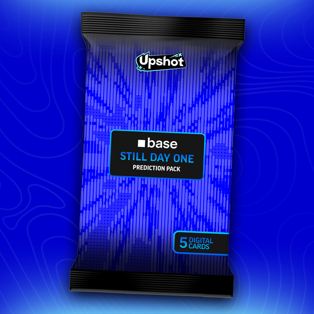 upshot_cards's tweet image. babe wake up, @base packs are dropping.

That’s right.. the first ever Base-edition prediction card packs are coming to Upshot!

You may or may not want to claim them while you can 👀

Limited supply. Notis on.